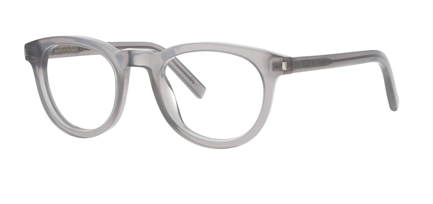 Round Crystal Grey Saint Laurent Frame