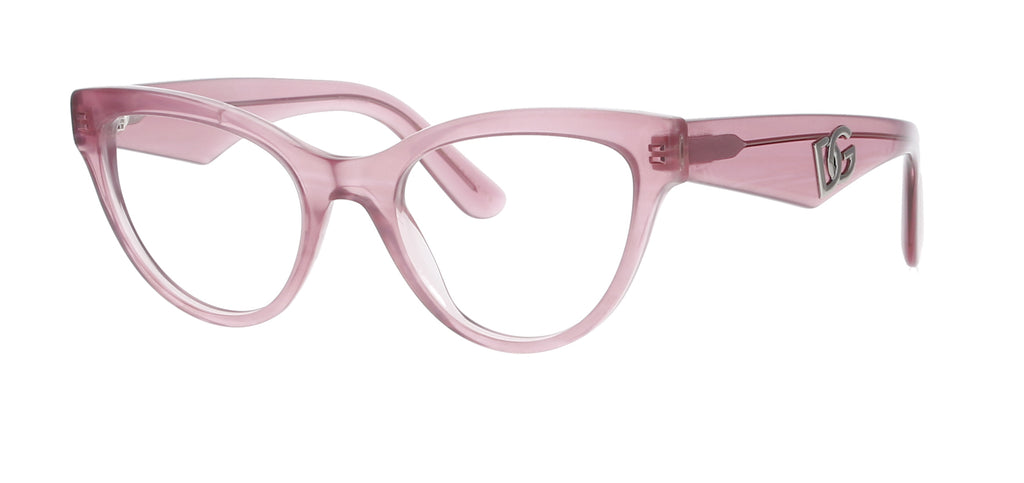 Transparent Pink Cat Eye Dolce & Gabbana Frame