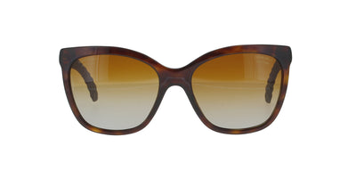 Brown Leather Polarised Chanel Sunglasses