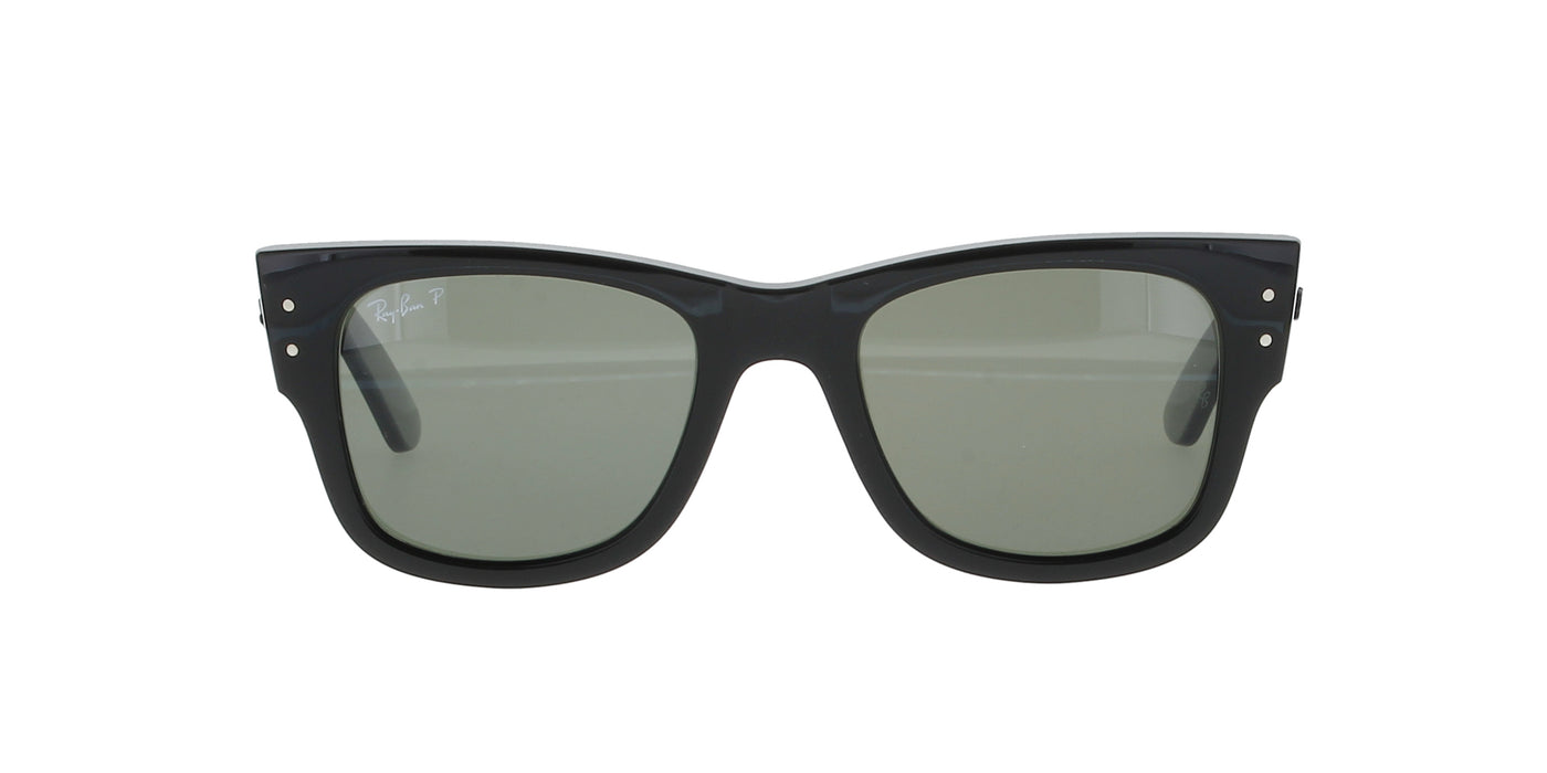 Black Mega Wayfarer Polarised Sunglasses
