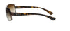 Preloved Rectangle Metal Bronze Rayban Sunglasses