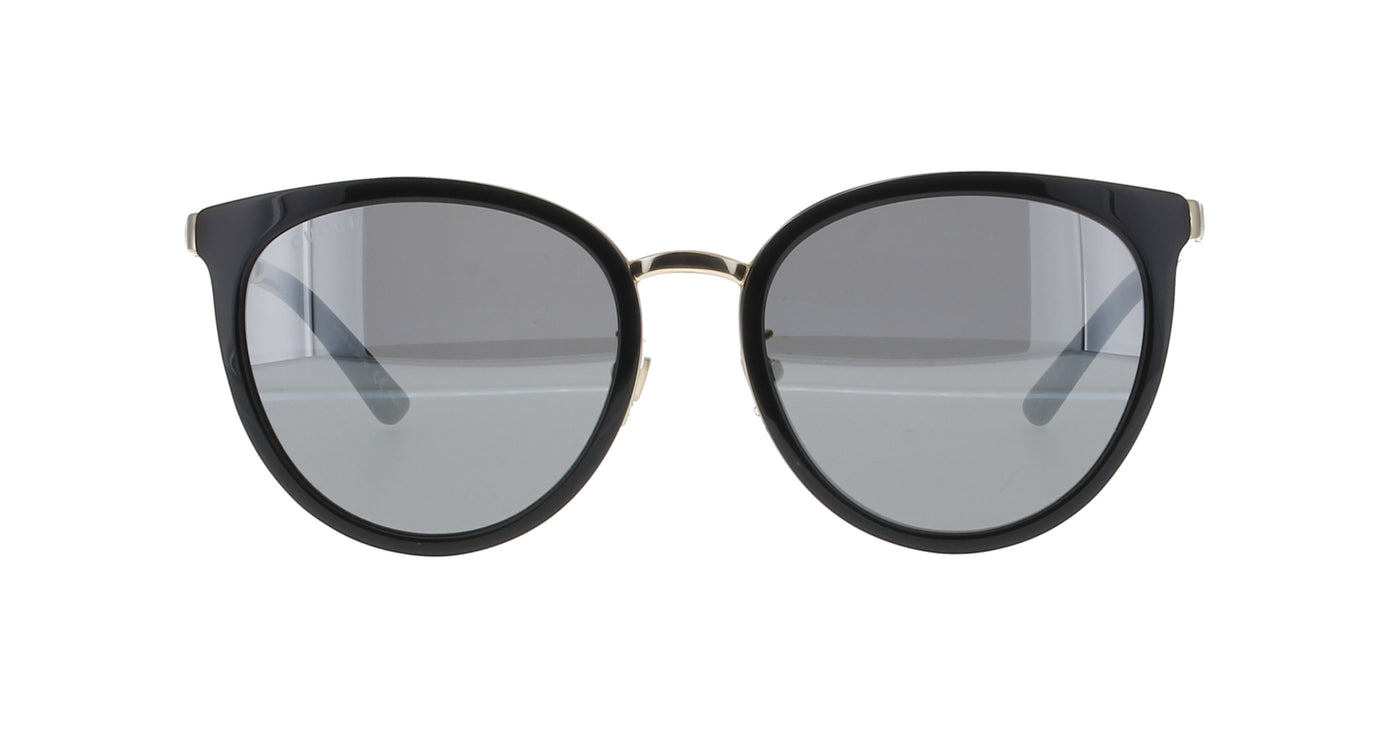 Black and Gold Round Gucci Sunglasses