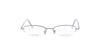 Azure Blue Vintage Burberry Semi-Rimless Frame