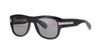 Gucci Shiny Black with Gold Sunglasses