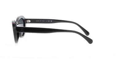 Chanel Oval Black with Pink Sunglasses
