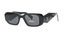 PRADA Bold Black Rectangle Sunglasses
