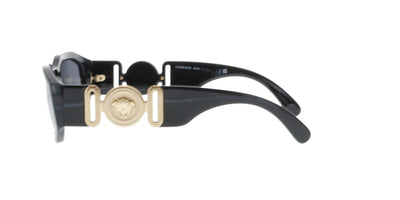 VERSACE Shiny Black Medusa Sunglasses