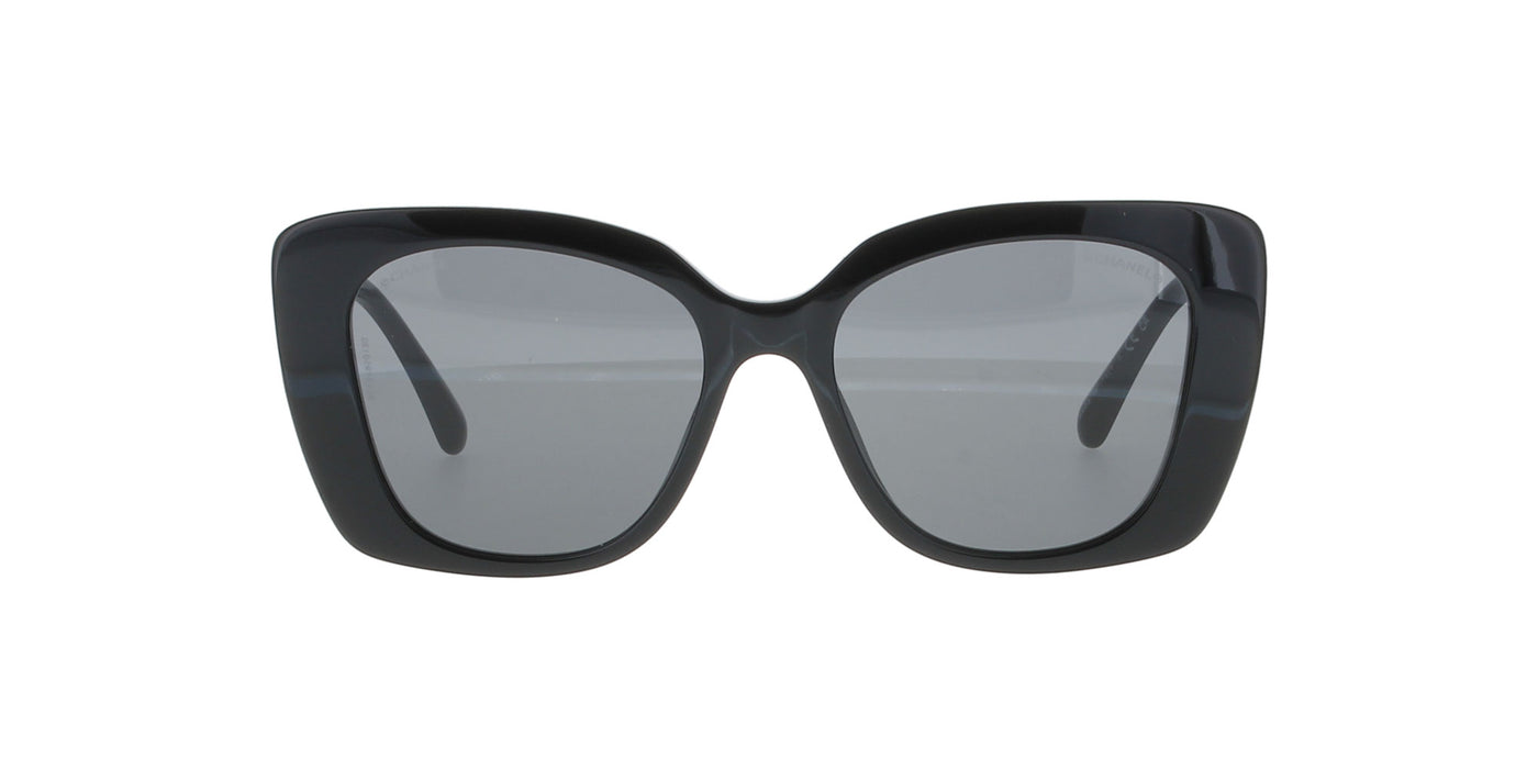 Chanel Black with White Sunglasses
