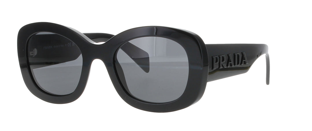 PRADA Black Oval Sunglasses Oval Sunglasses | Fashion Eyewear display picture 2