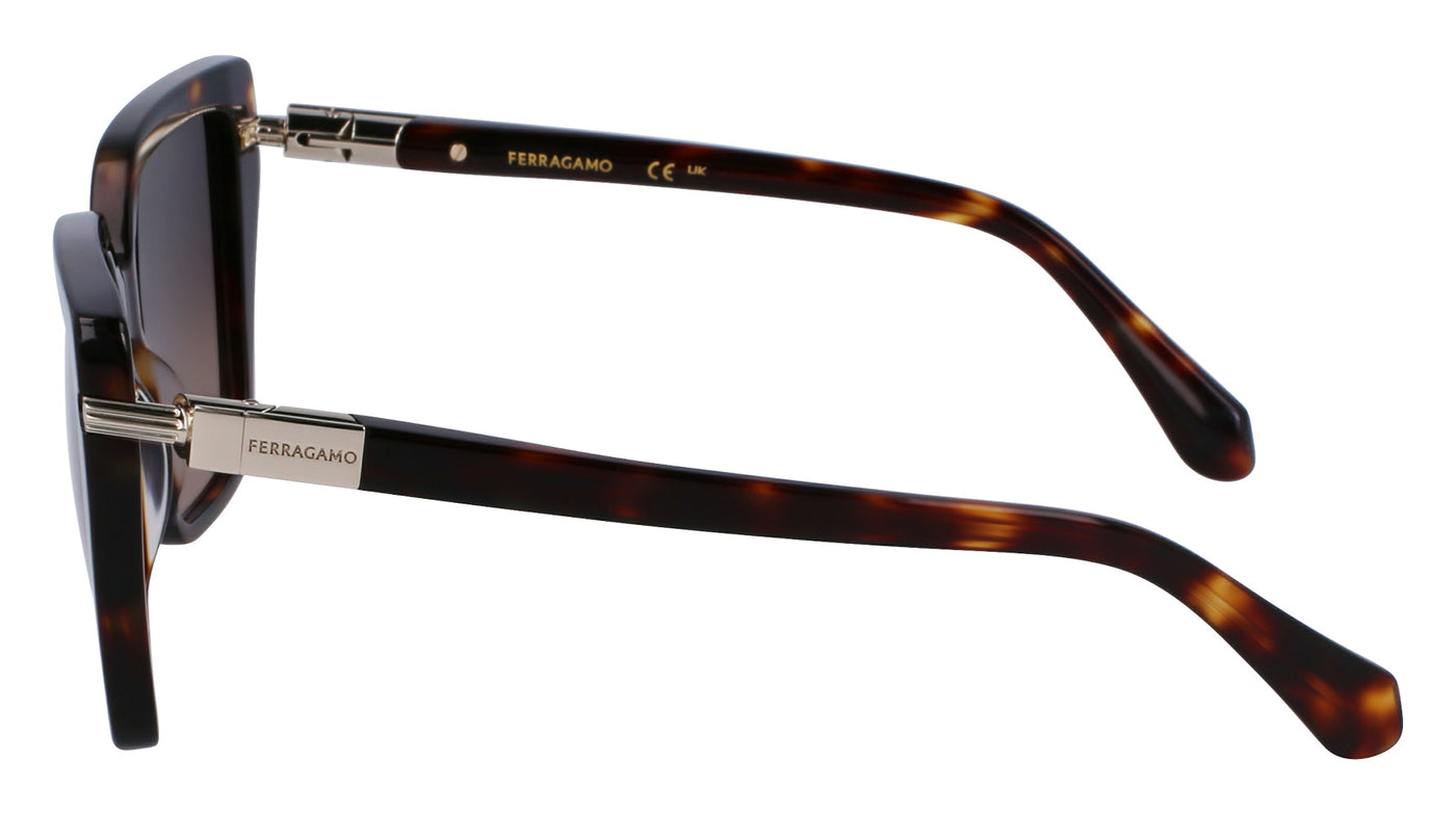 Ferragamo SF1106S Dark Tortoise/Brown #colour_dark-tortoise-brown