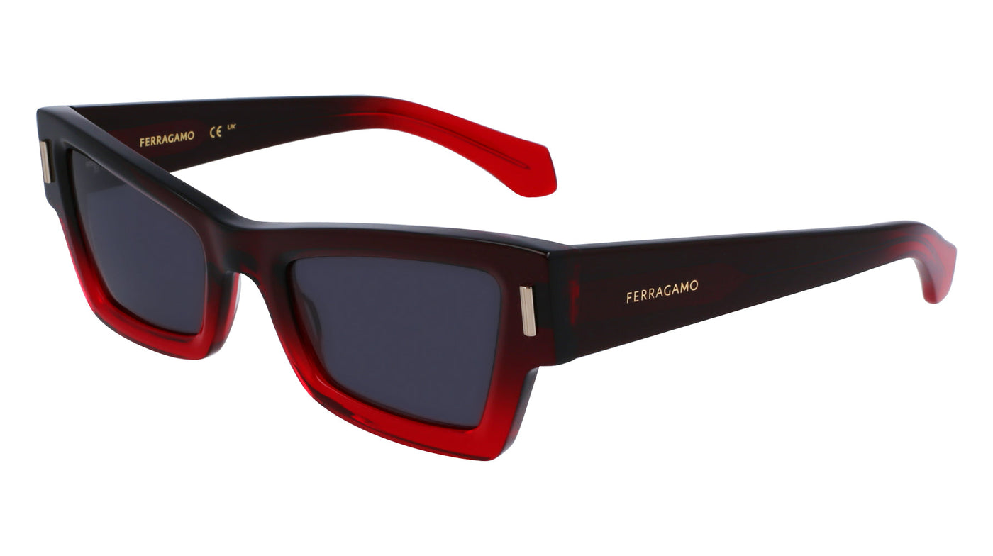 Ferragamo SF2006S Transparent Dark Red/Grey Gradient #colour_transparent-dark-red-grey-gradient