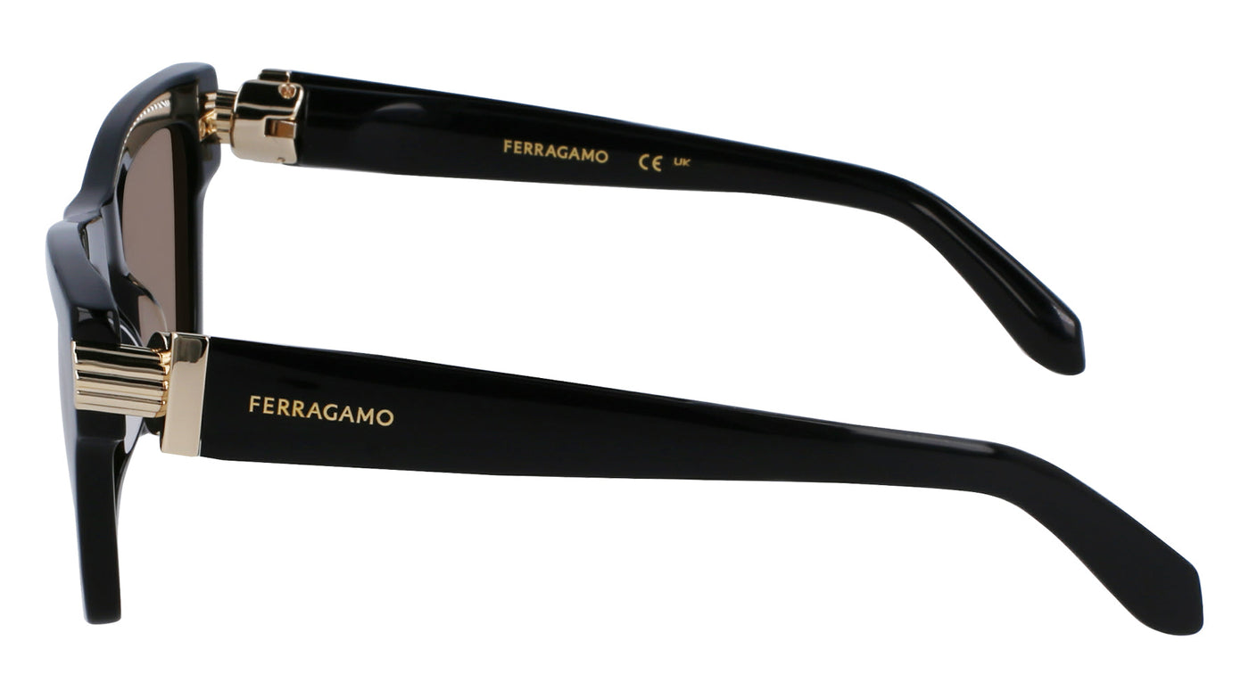 Ferragamo SF2013S Black/Gold/Brown #colour_black-gold-brown