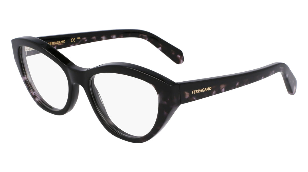 Salvatore Ferragamo SF3011 Eyeglasses Black Acetate Cat-Eye Ferragamo SF3011 Eyeglasses | Select Eyewear main image 4