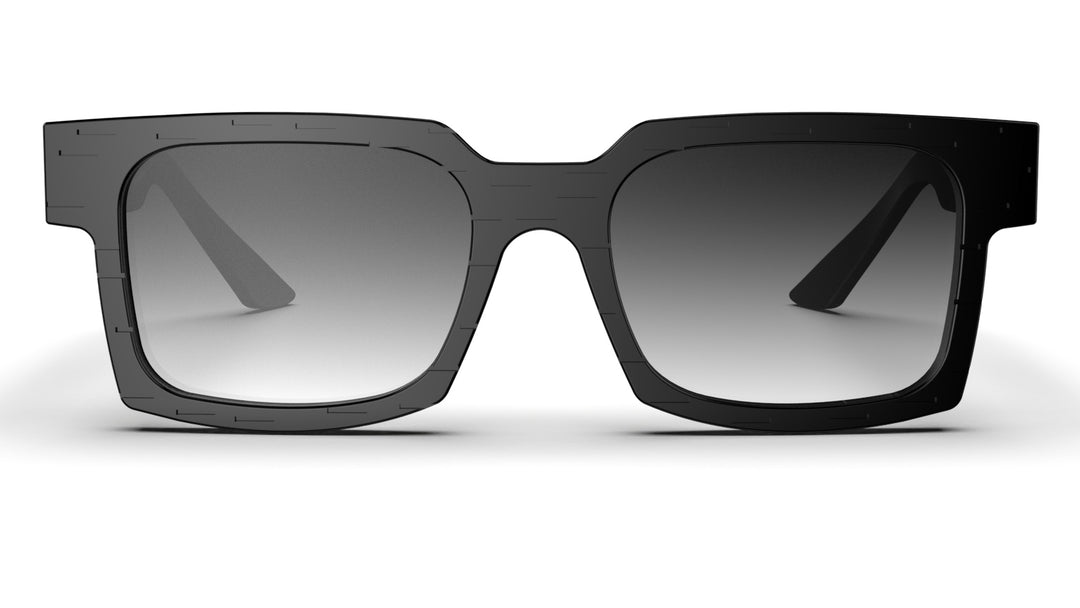 サングラス YOHJI YAMAMOTO Woman Sunglasses Black SLOOK13 A001 Yohji Yamamoto SLOOK 001 Rectangle Sunglasses | Fashion