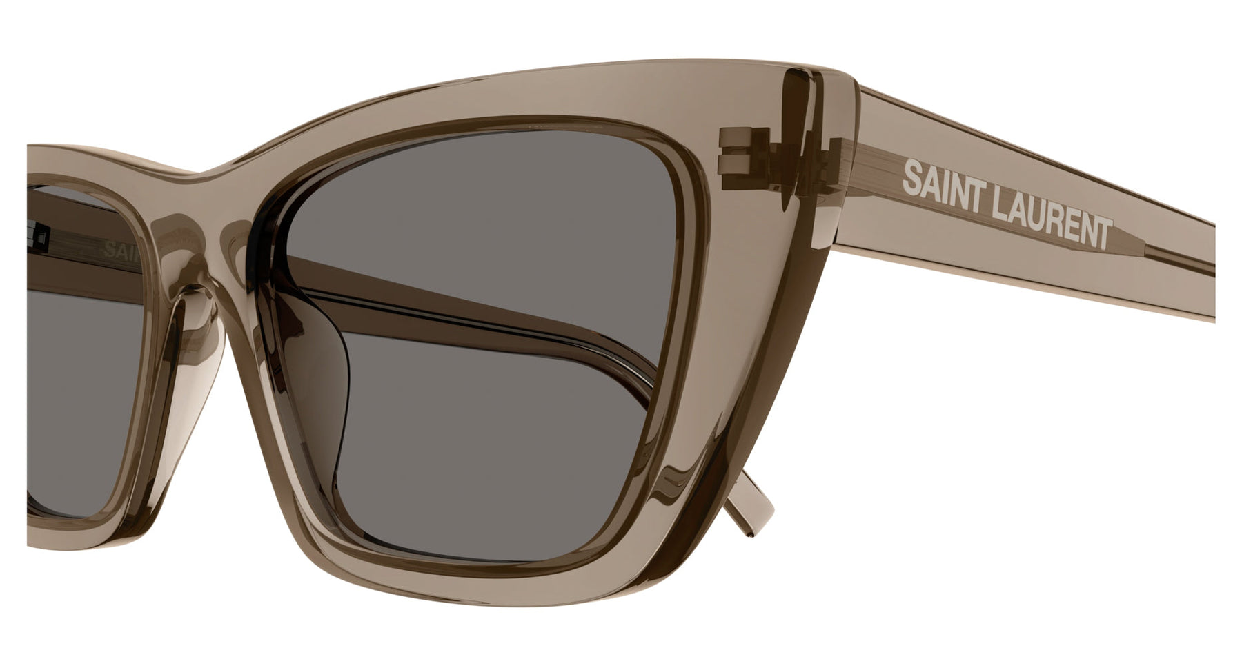 Saint Laurent Grey Cat Eye Ladies Sunglasses SL 276 MICA 001 53