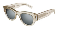 Saint Laurent SL 573 Beige/Silver Mirror #colour_beige-silver-mirror