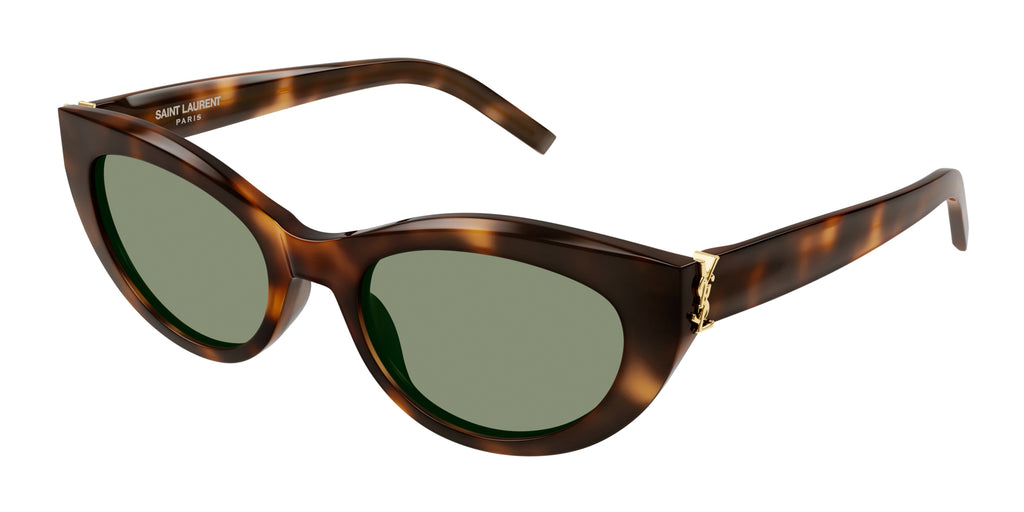 Saint Laurent SL M115 Havana/Green #colour_havana-green