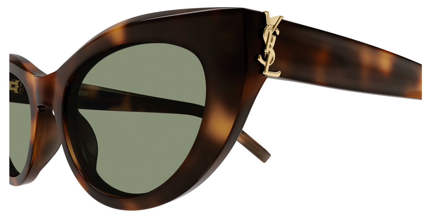 Saint Laurent SL M115 Havana/Green #colour_havana-green