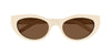 Saint Laurent SL M115 Ivory/Brown #colour_ivory-brown
