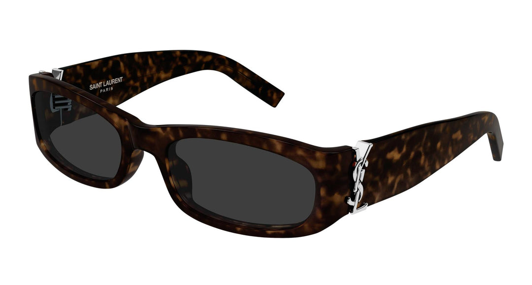 Saint Laurent Black Frame Sunglasses with Brown Lenses and Branded Case SL 825 Saint Laurent Sunglasses 002 Shiny Havana - eye-oo.com main image 4