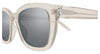 Saint Laurent SL M176#colour_beige/silver mirror