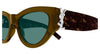 Saint Laurent SL M94#colour_brown havana/green