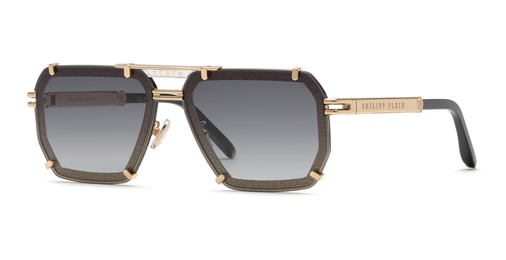 サングラス PHILIPP PLEIN Woman Sunglasses Brown SPP136M HAVANA Philipp Plein PLEIN HERA SPP136M unisex Havana Geometric