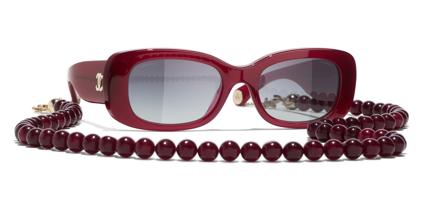 CHANEL, Accessories, Vintage Red Chanel 54 Sunglasses
