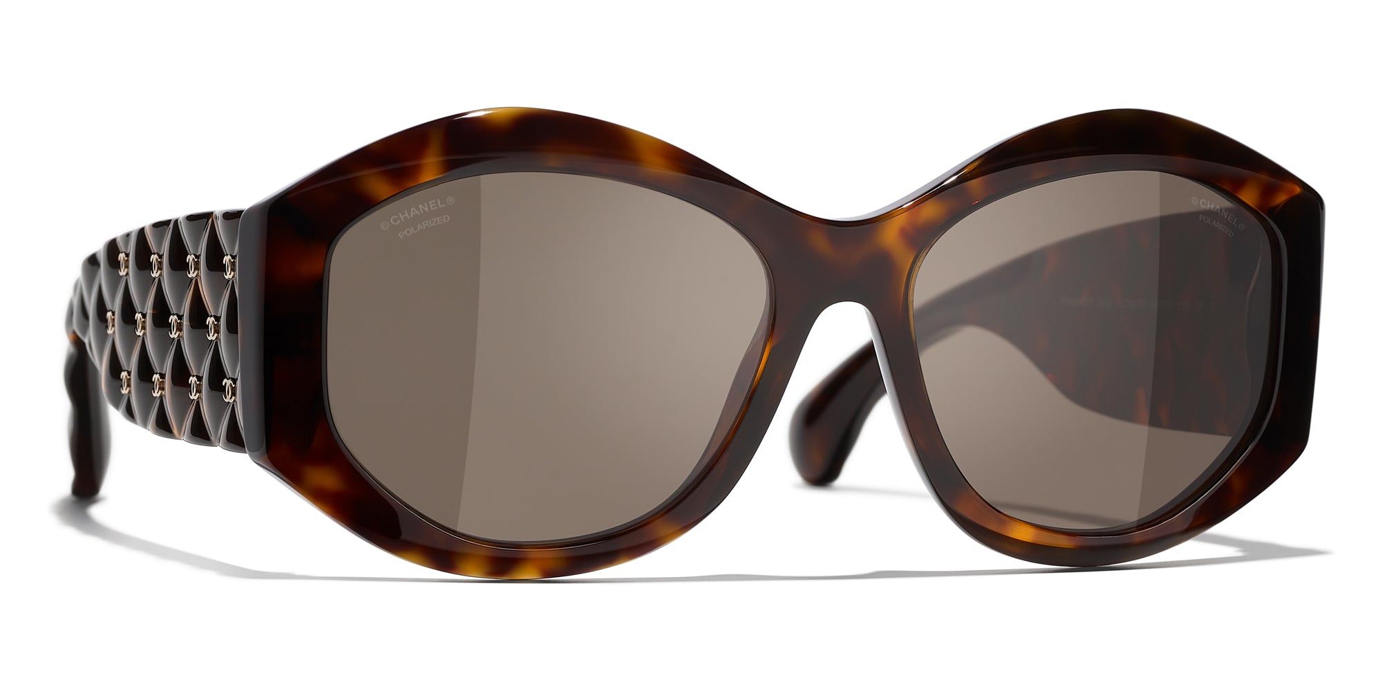 Chanel 5515 Sunglasses (Black/Grey - Oval - Women)