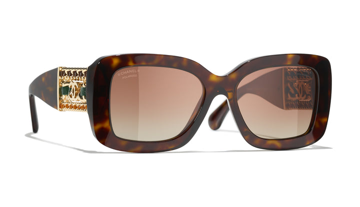 CHANEL 5535Q Square Sunglasses | Fashion Eyewear