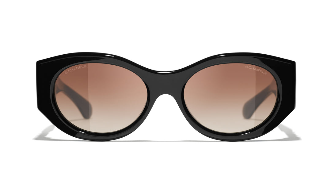 CHANEL 5536Q Oval Sunglasses | Fashion Eyewear