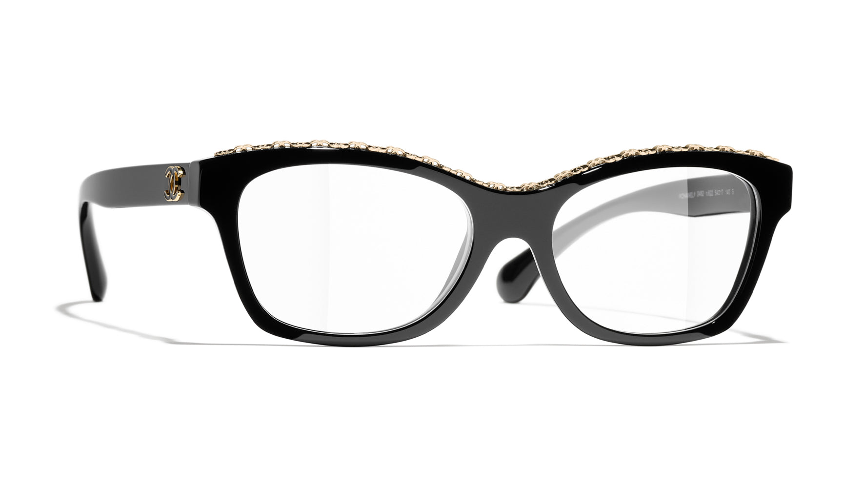 Eyewear Frames Chanel Reading Glasses With Pearls Chanel Black