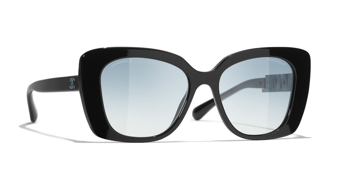 CHANEL 5422B Square Acetate & Strass Sunglasses | Fashion