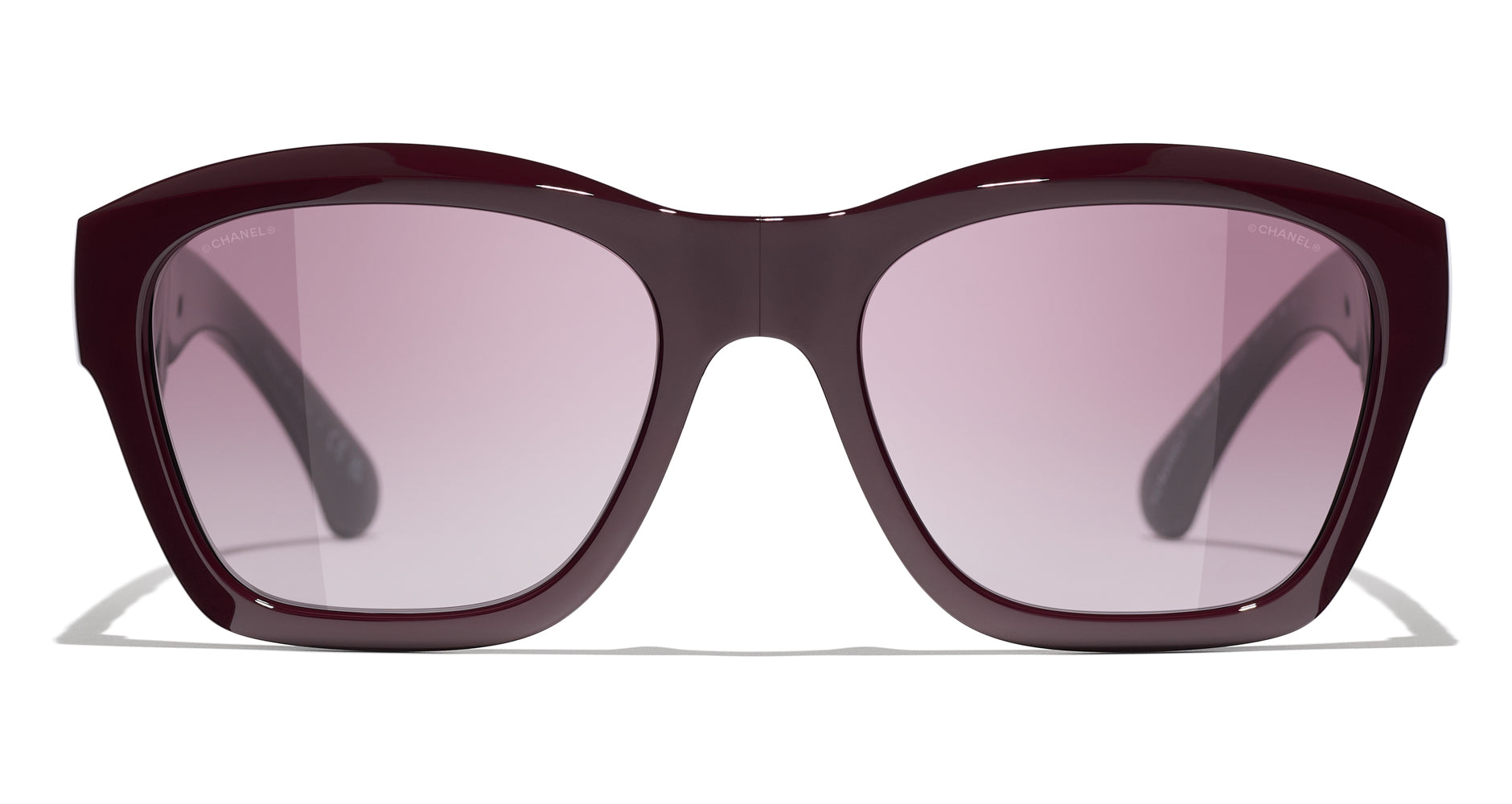 Chanel 6055B Sunglasses Red/Red Square Women
