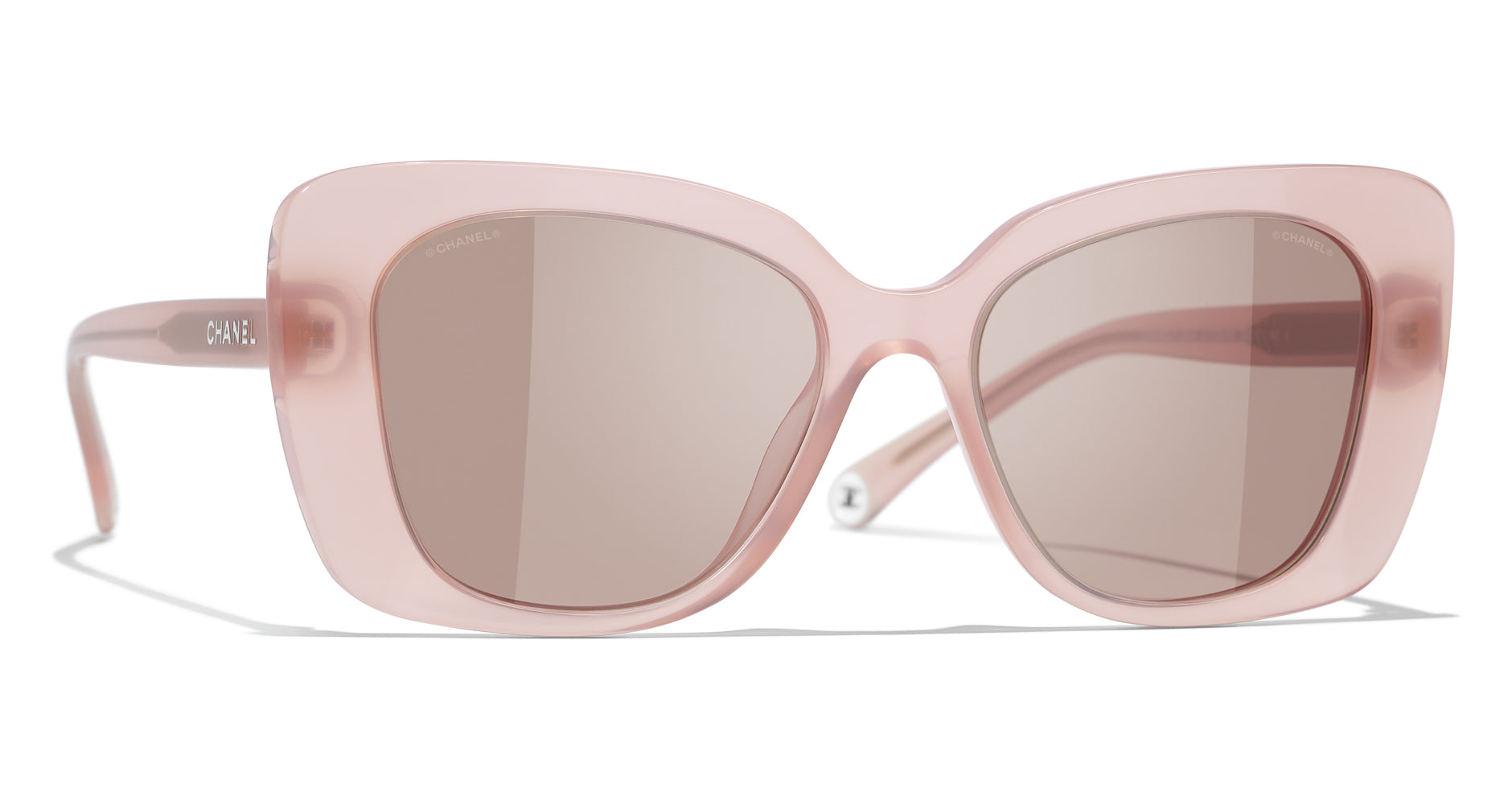 Chanel 5504 Sunglasses Pink/Grey Rectangle Women