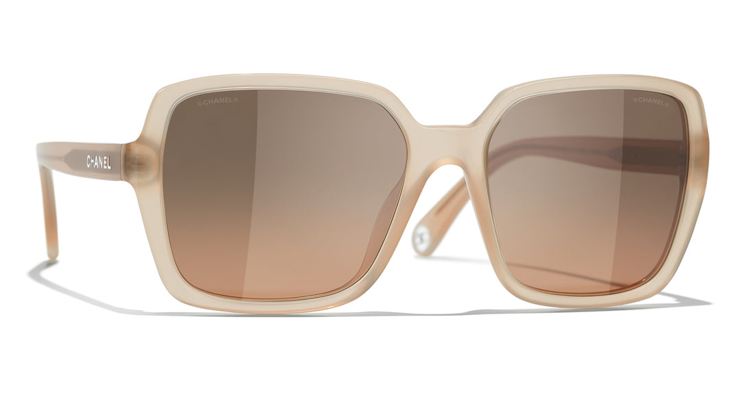 新作♡CHANEL 5505 スクエアサングラス Beige【関税込】 SUMMER23-A71534-X08101-