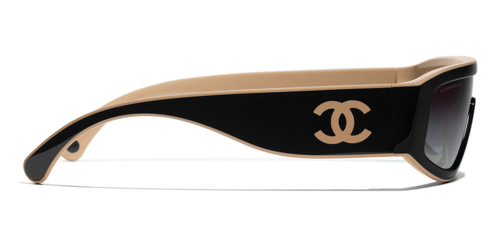 CHANEL 6057 Shield Sunglasses | Fashion Eyewear US