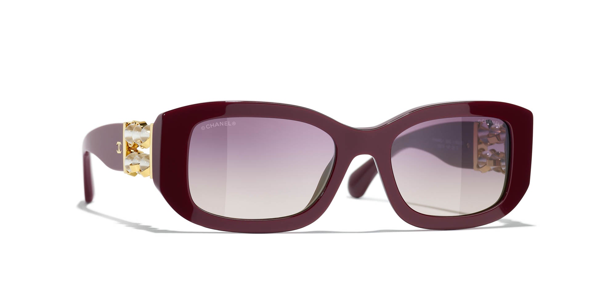 CHANEL 5542 Rectangle Sunglasses | Fashion Eyewear US