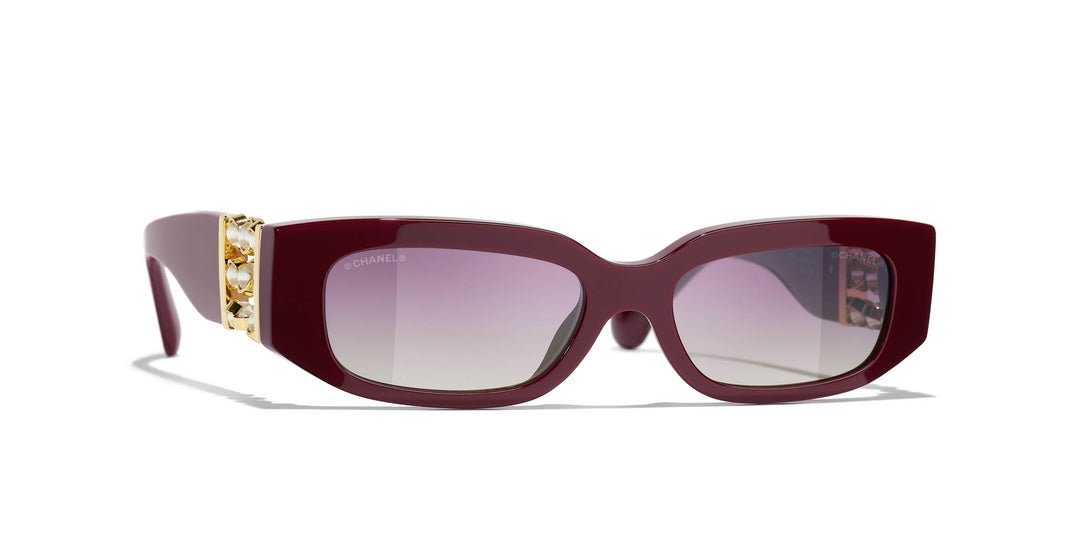 CHANEL 5544 Rectangle Sunglasses | Fashion Eyewear US