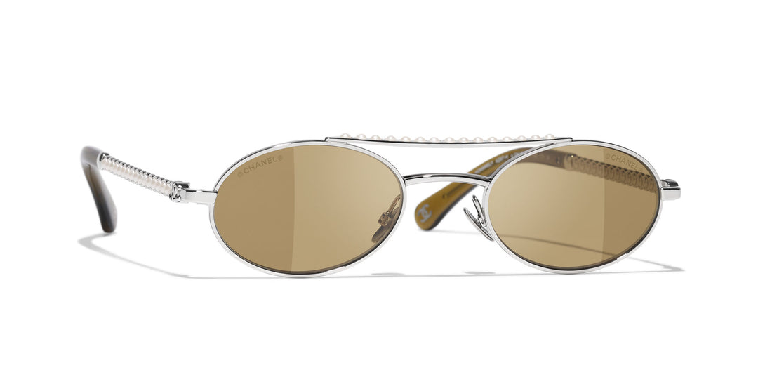 CHANEL 4297H Oval Sunglasses | Fashion Eyewear US