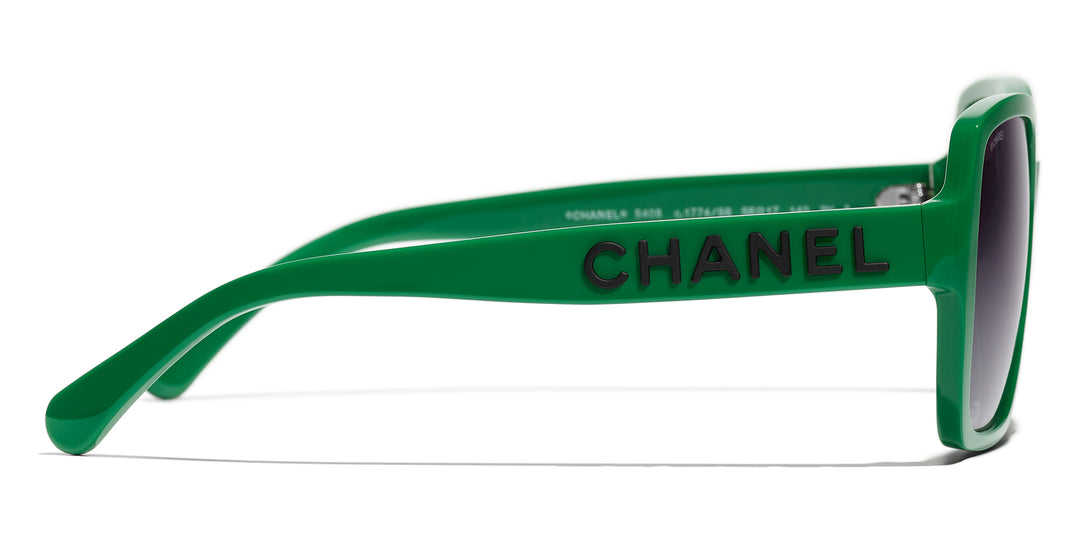 シャネル CHANEL 4084 カメリア　サングラス　リムレス緑 CHANEL（シャネル） 眼鏡 サングラス メタルフレーム グラデーション