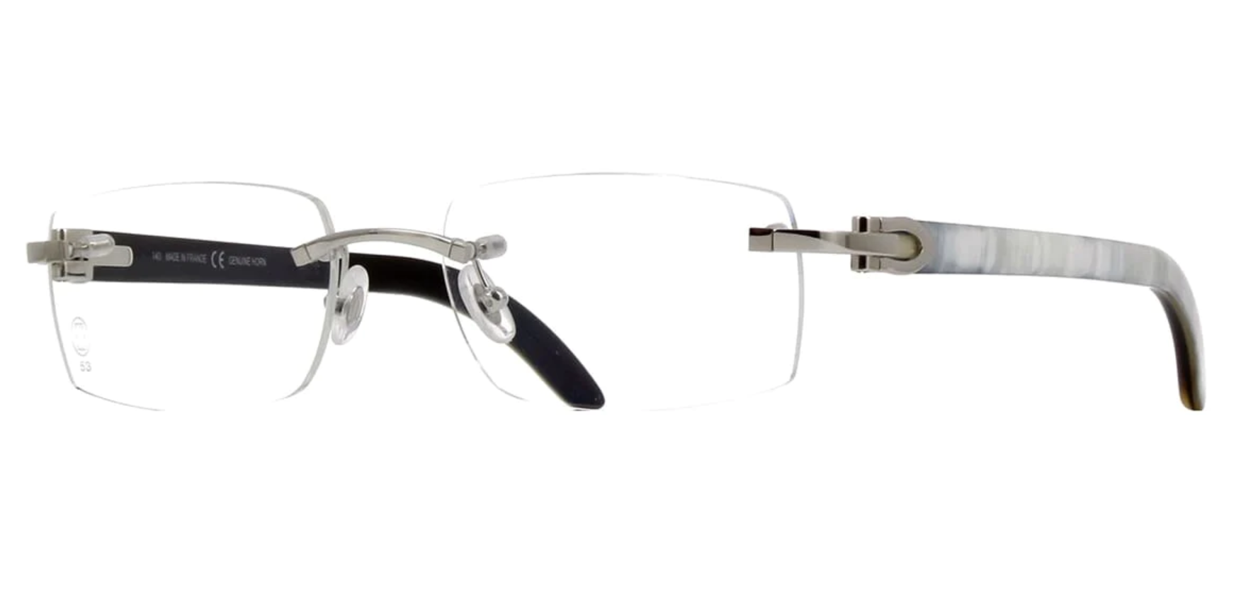 Cartier ct0046o best sale white unisex eyeglasses