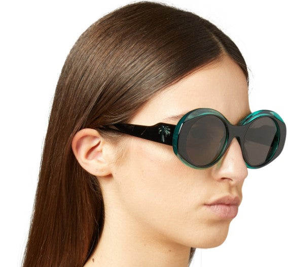Palm Angels Doyle PERI027 Round Sunglasses | Fashion Eyewear display picture 1