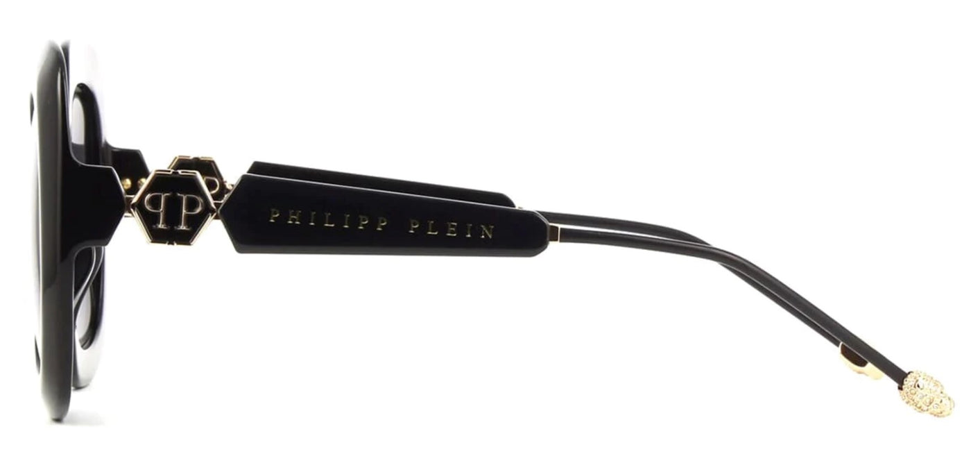 Philipp Plein SPP065S Shiny Black/Smoke #colour_shiny-black-smoke