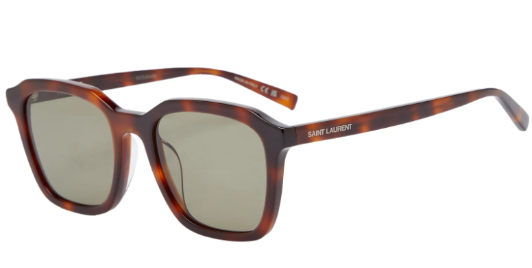 Saint Laurent SL 457 Dark Tortoise/Green #colour_dark-tortoise-green