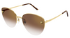 Cartier Panthere CT0301S #colour_gold/brown gradient with light gold flash mirror