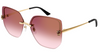 Cartier Panthere CT0432S #colour_shiny gold/red gradient with bronze mirror