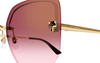 Cartier Panthere CT0432S #colour_shiny gold/red gradient with bronze mirror