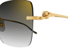 Cartier Panthere CT0359S #colour_shiny gold/grey gradient with bronze mirror