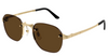 Cartier CT0459S #colour_shiny gold/brown with light mirror